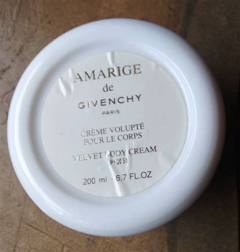 a que huele amarige de givenchy|amarige de Givenchy body cream.